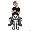 Toddler skeleton piggyback costume